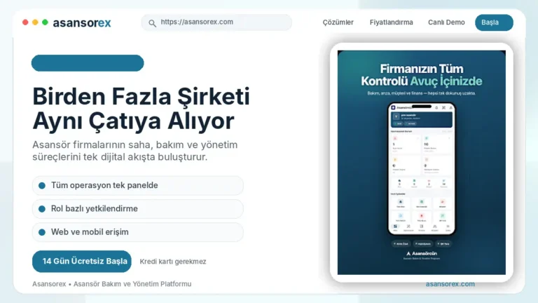 Asansorex.com Birden Fazla Şirketi Aynı Çatıya Alıyor