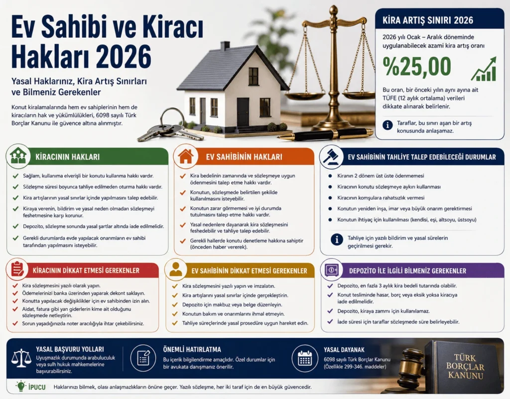 Ev Sahibi ve Kiracı Hakları 2026: Yasal Haklarınız, Kira Artış Sınırları ve Bilmeniz Gerekenler