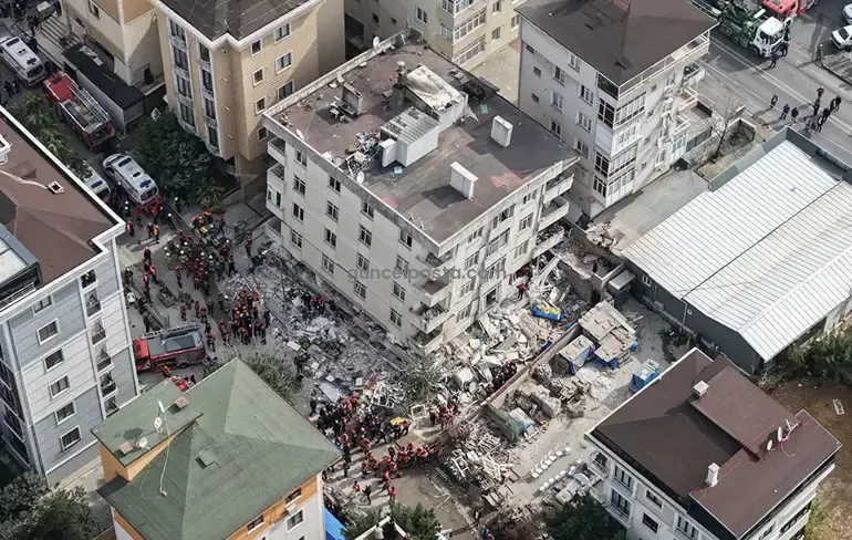 Maltepe’de Çöken Binanın Betonunda Deniz Kabuğu Tespit Edildi